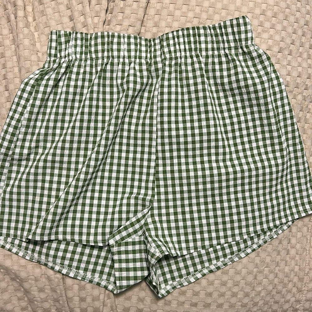 SHEIN checkered shorts (: